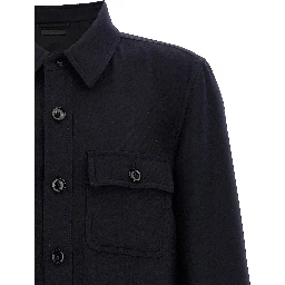 Blue Wool Blouse