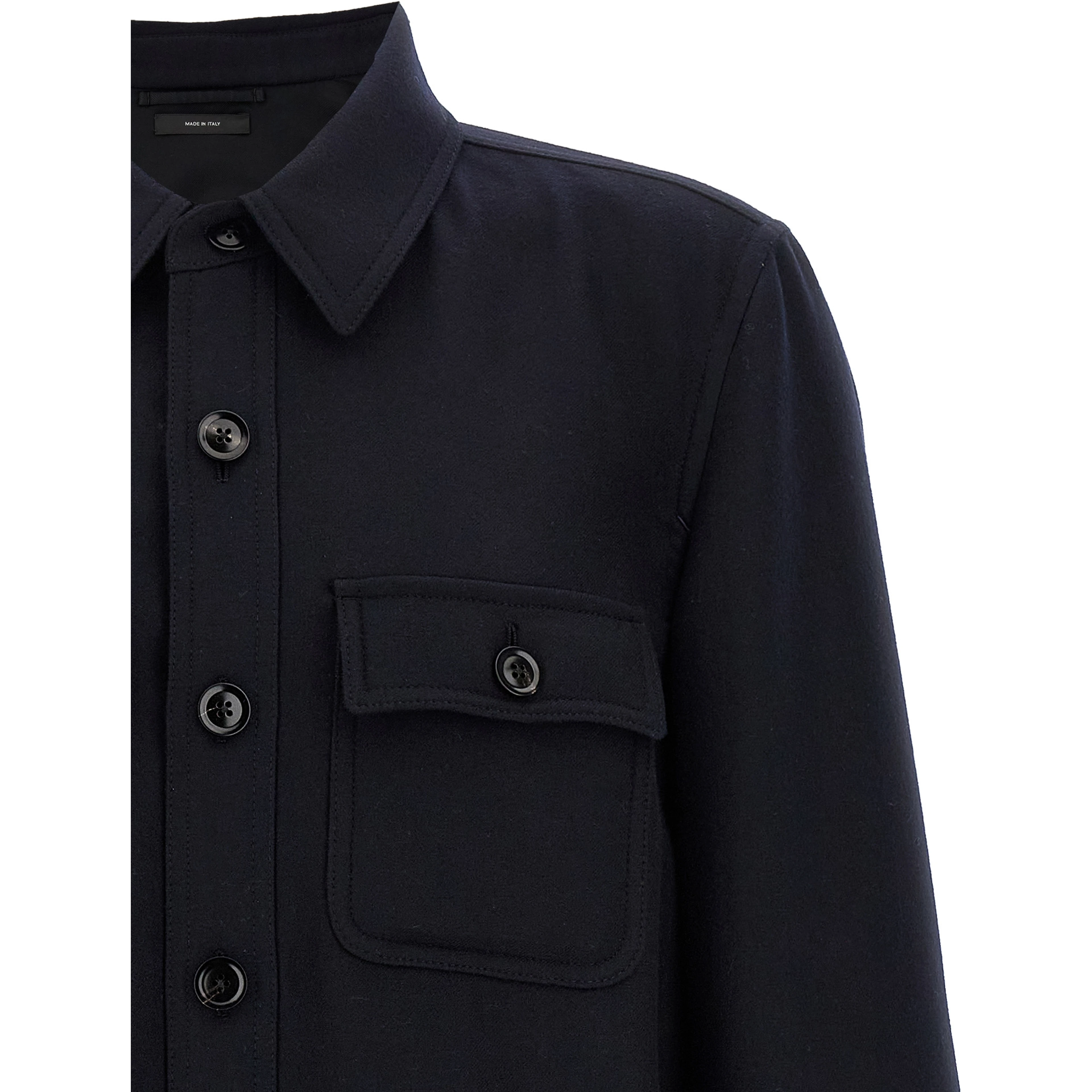 Blue Wool Blouse