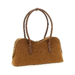 Brown Polyamide Shoulder Bag