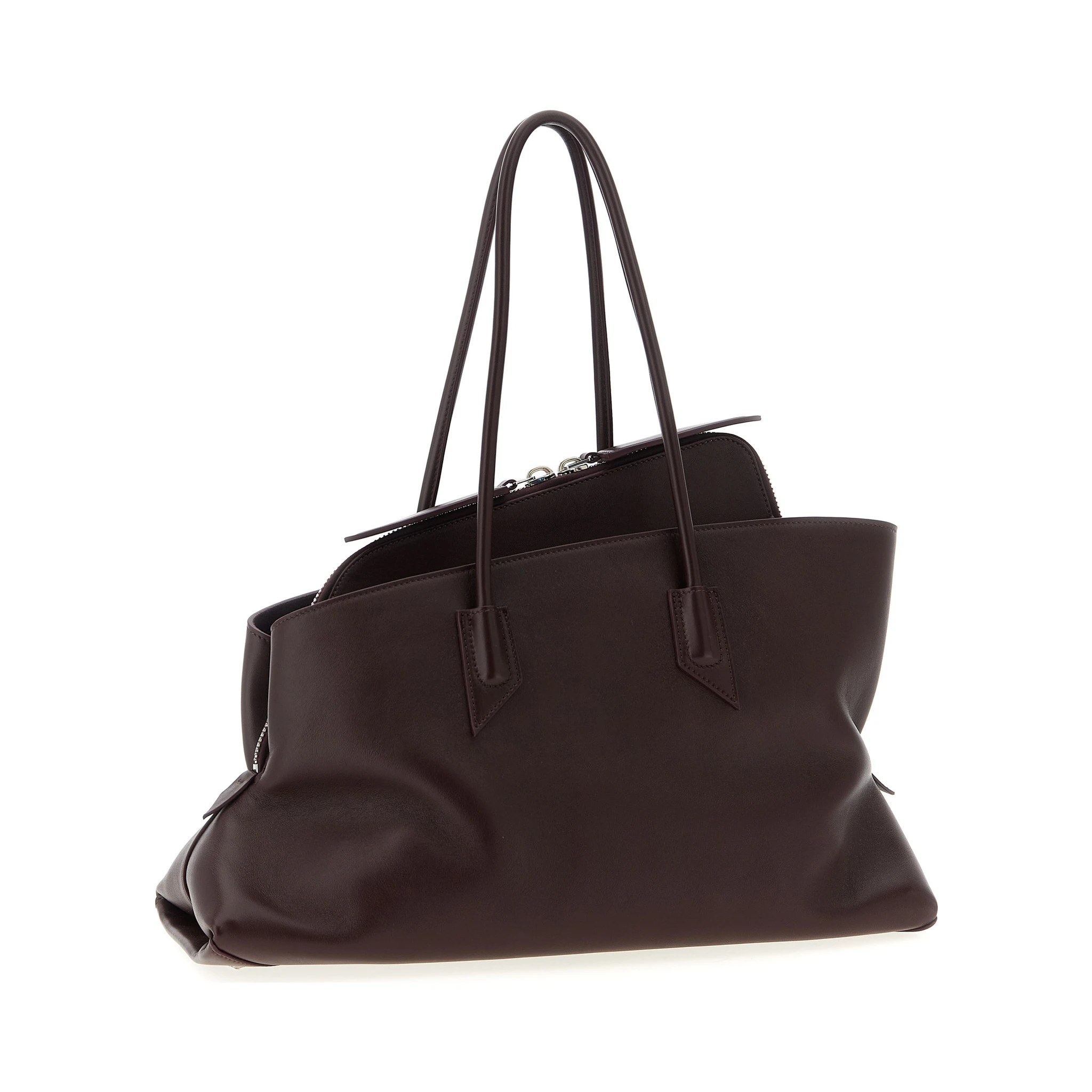 Purple Calfskin Shoulder Bag