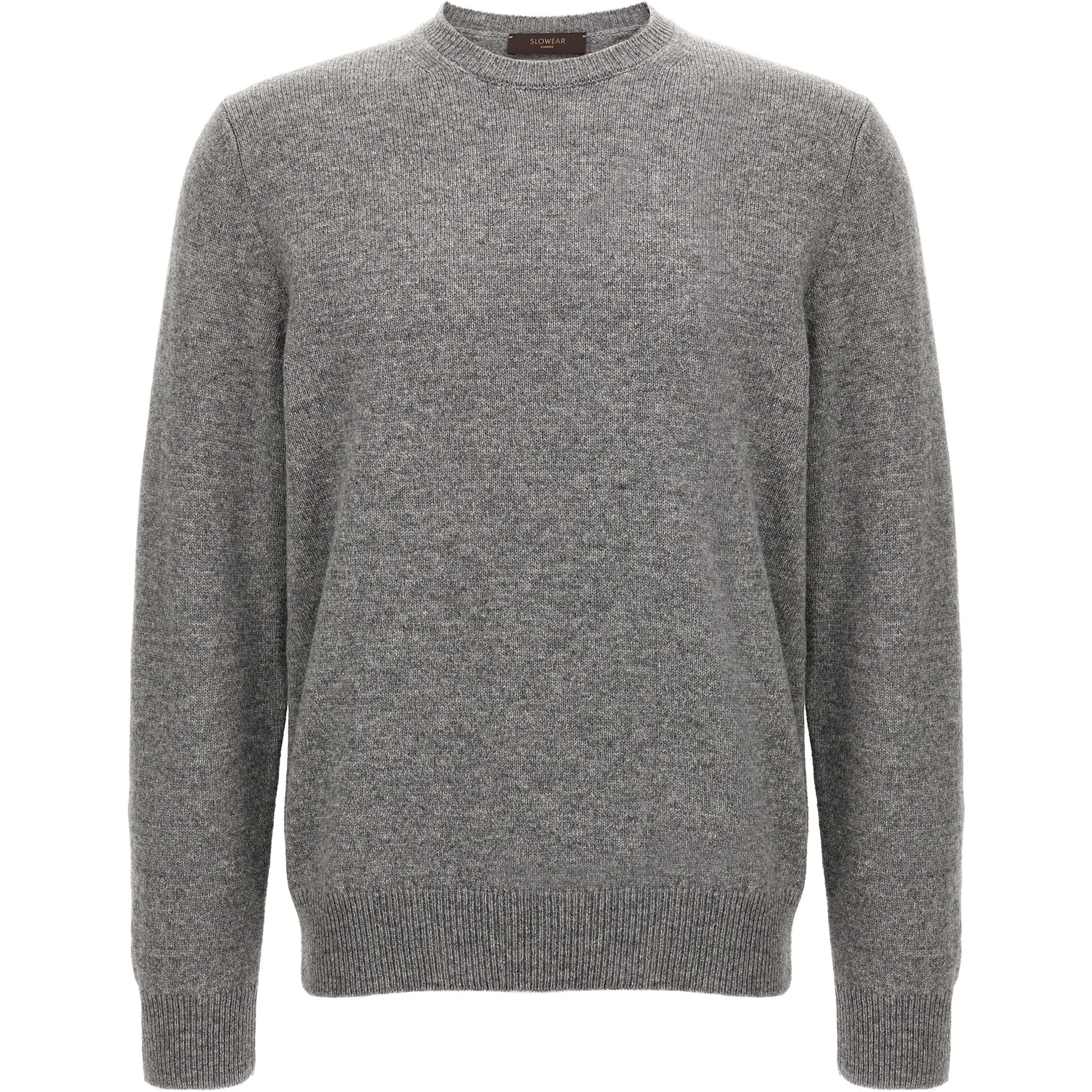 Gray Virgin Wool Cardigan