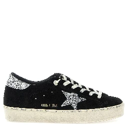 Black Leather Low Top Sneakers