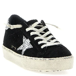 Black Leather Low Top Sneakers