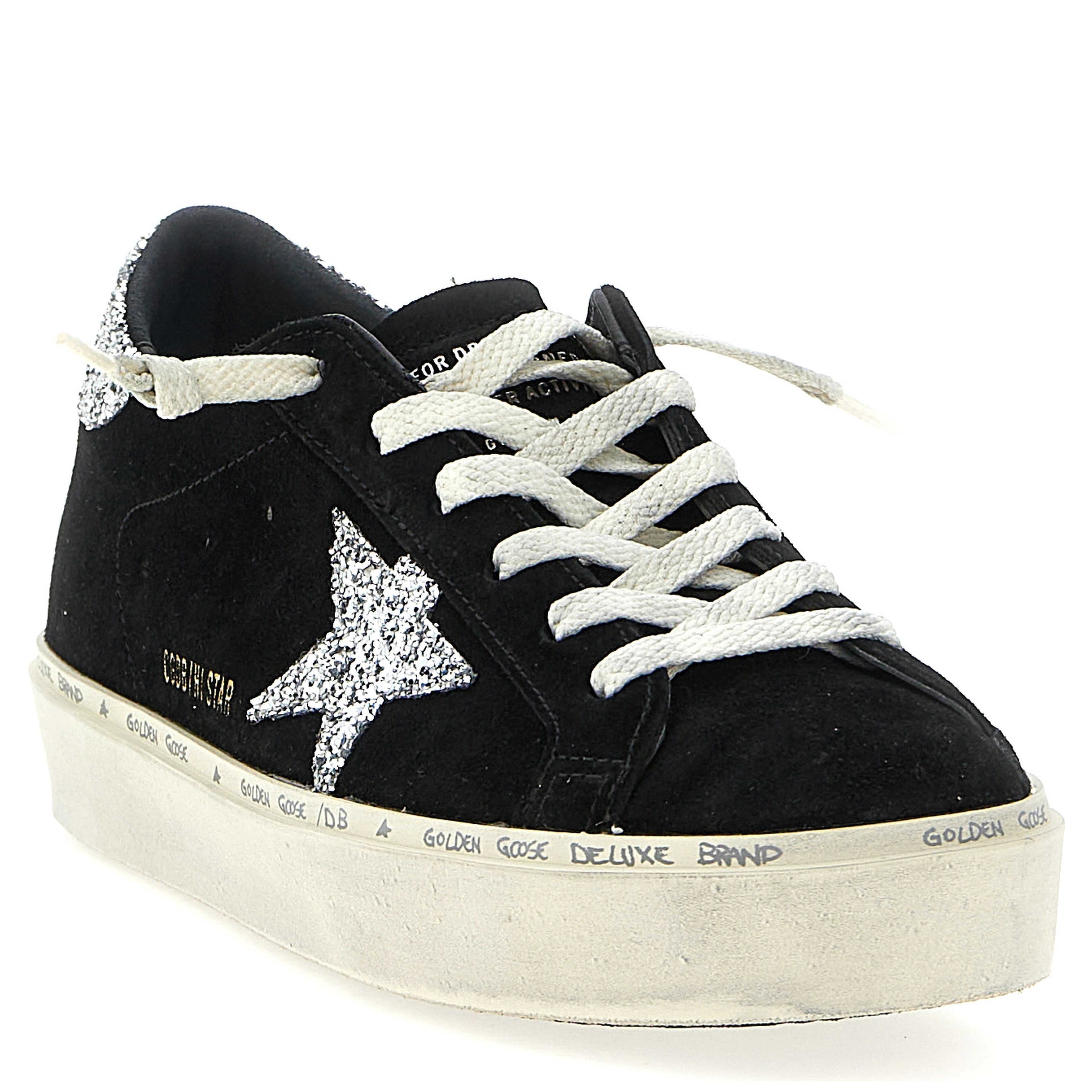 Black Leather Low Top Sneakers