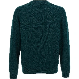 Bicolor Virgin Wool Cardigan