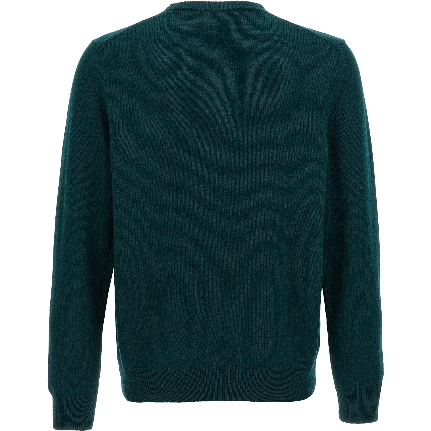 Bicolor Virgin Wool Cardigan