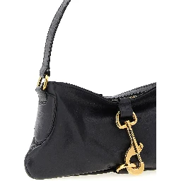 Black Cowhide Shoulder Bag