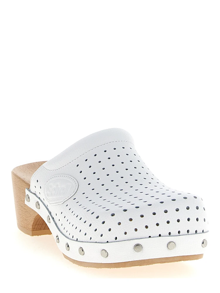 White Calfskin Clogs alternative
