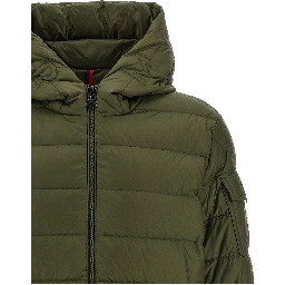Bicolor Polyamide Full-Length Jacket