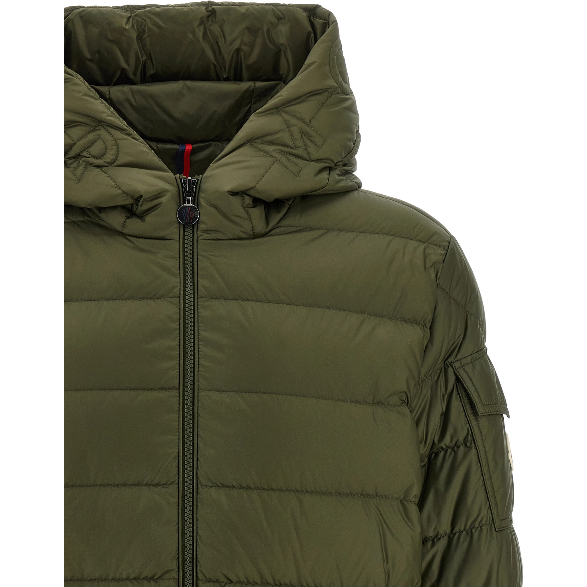 Bicolor Polyamide Full-Length Jacket