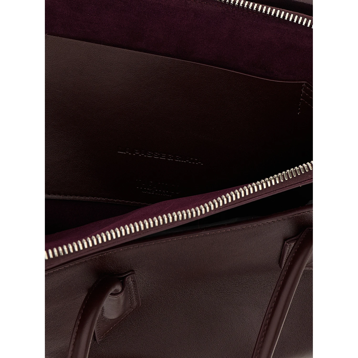 Purple Calfskin Shoulder Bag