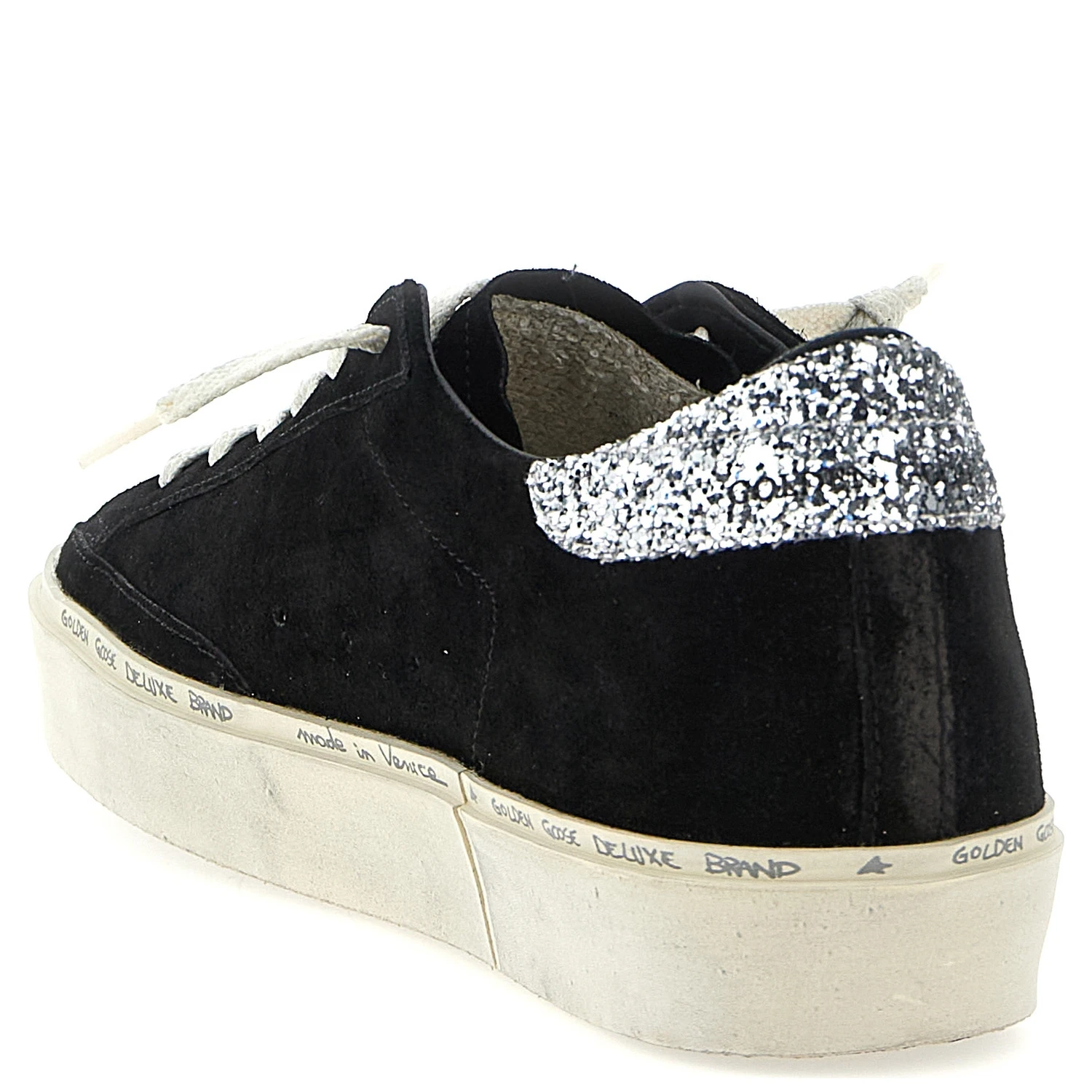 Black Leather Low Top Sneakers