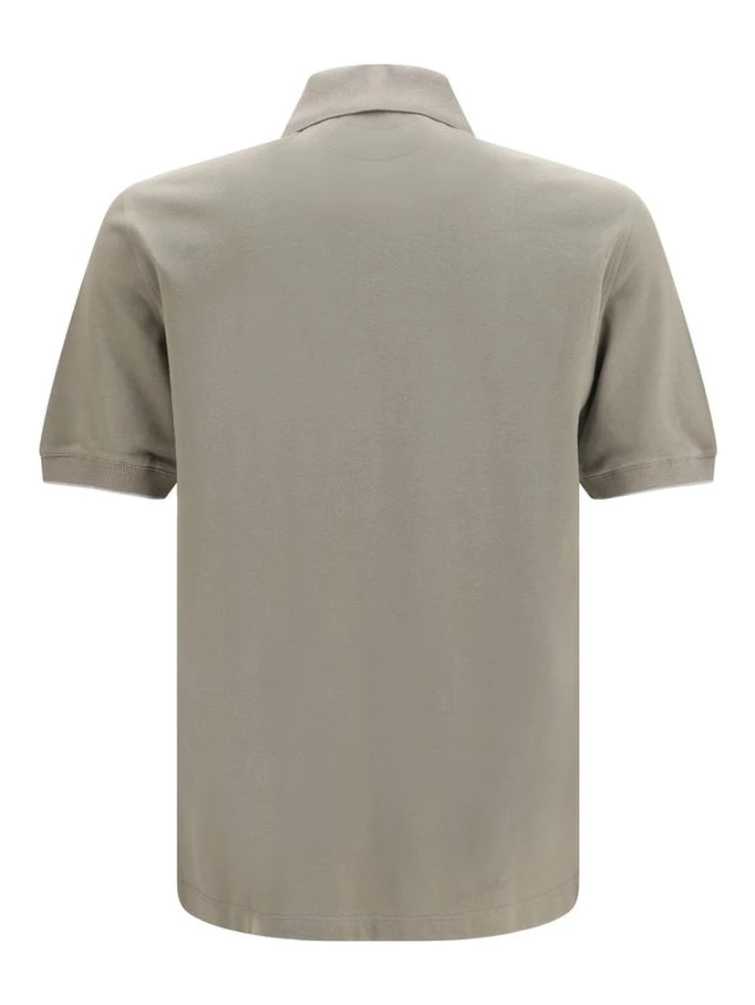 Bicolor Cotton Polo Shirt