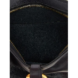 Black Cowhide Shoulder Bag