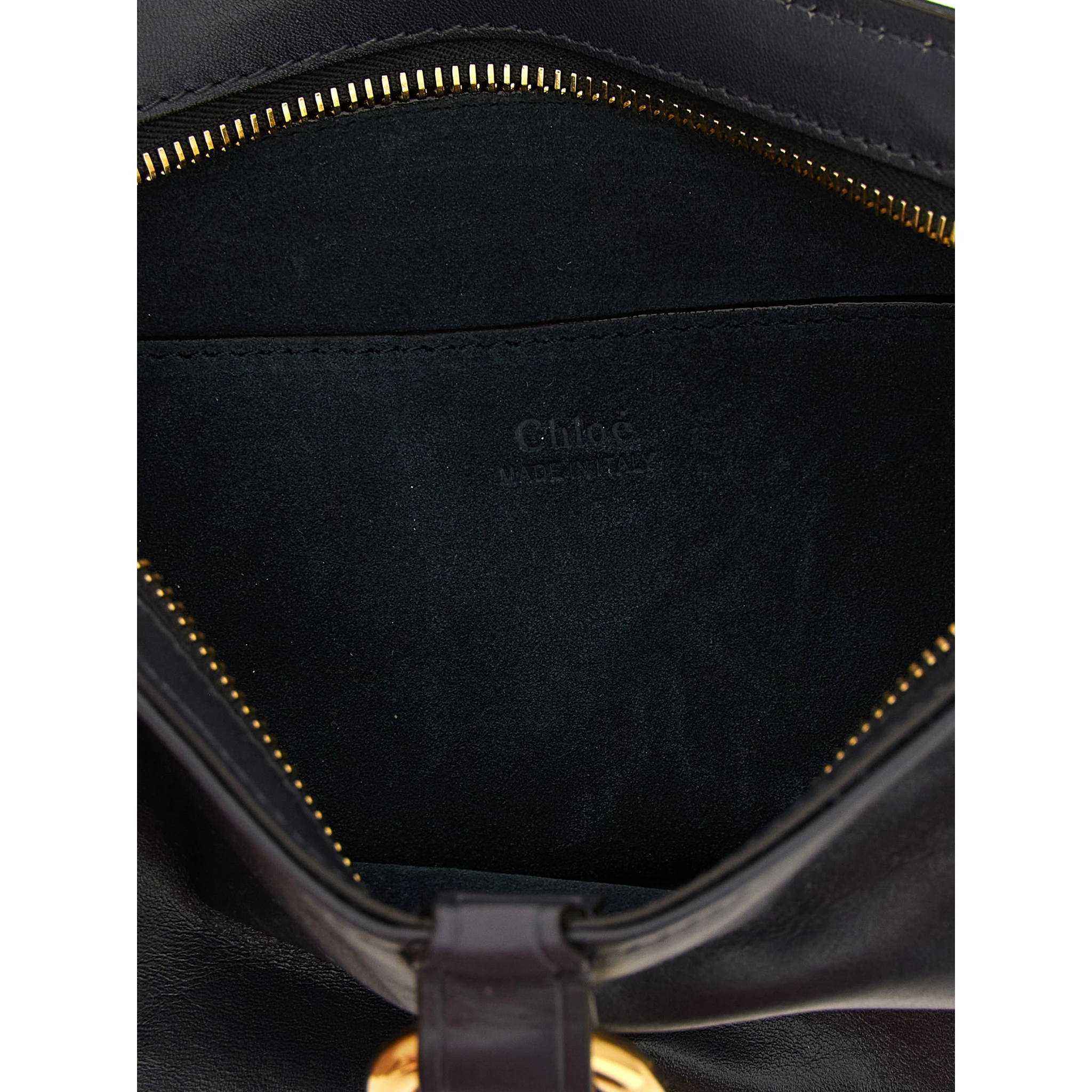 Black Cowhide Shoulder Bag