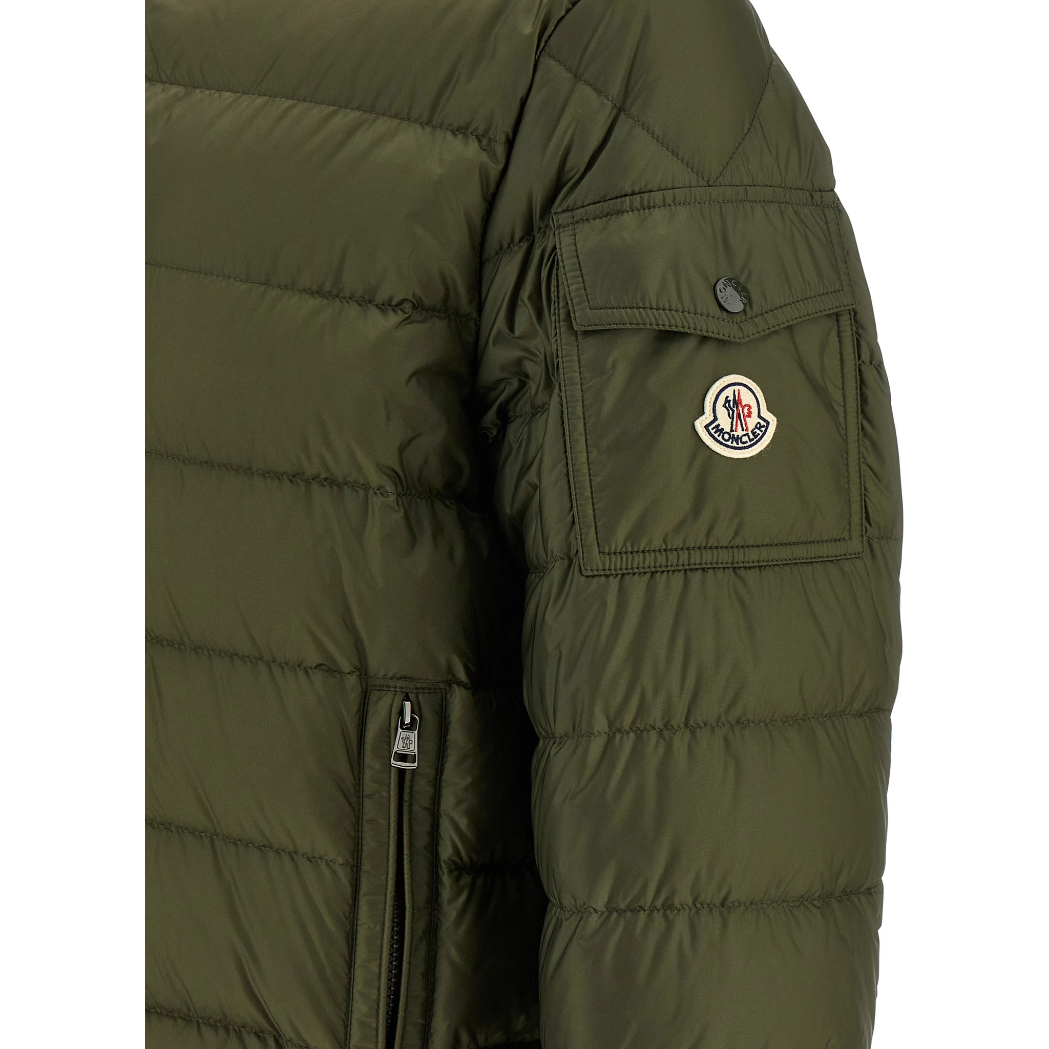 Bicolor Polyamide Full-Length Jacket