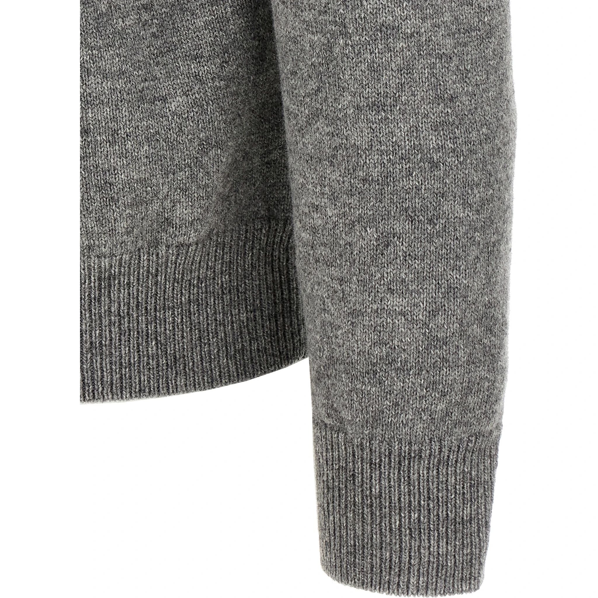 Gray Virgin Wool Cardigan