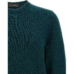 Bicolor Virgin Wool Cardigan