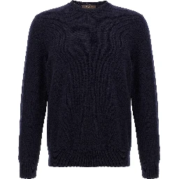 Blue Virgin Wool Cardigan