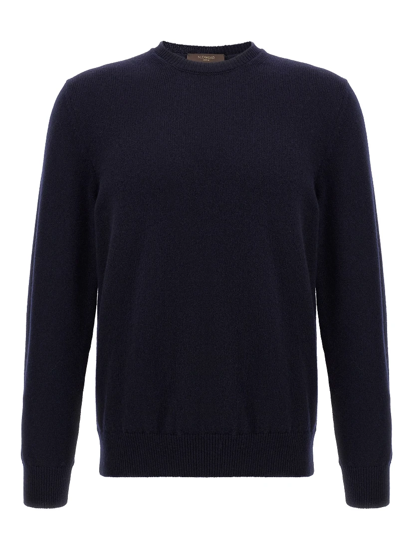 Blue Virgin Wool Cardigan