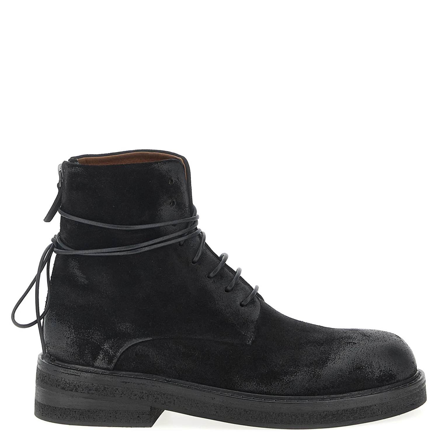 Black Cotton Chelsea Boots