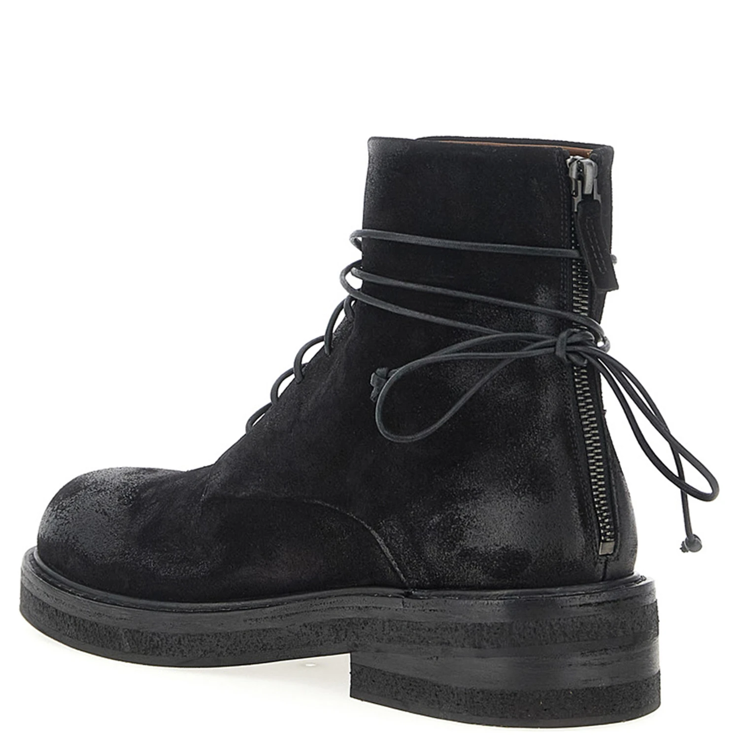 Black Cotton Chelsea Boots