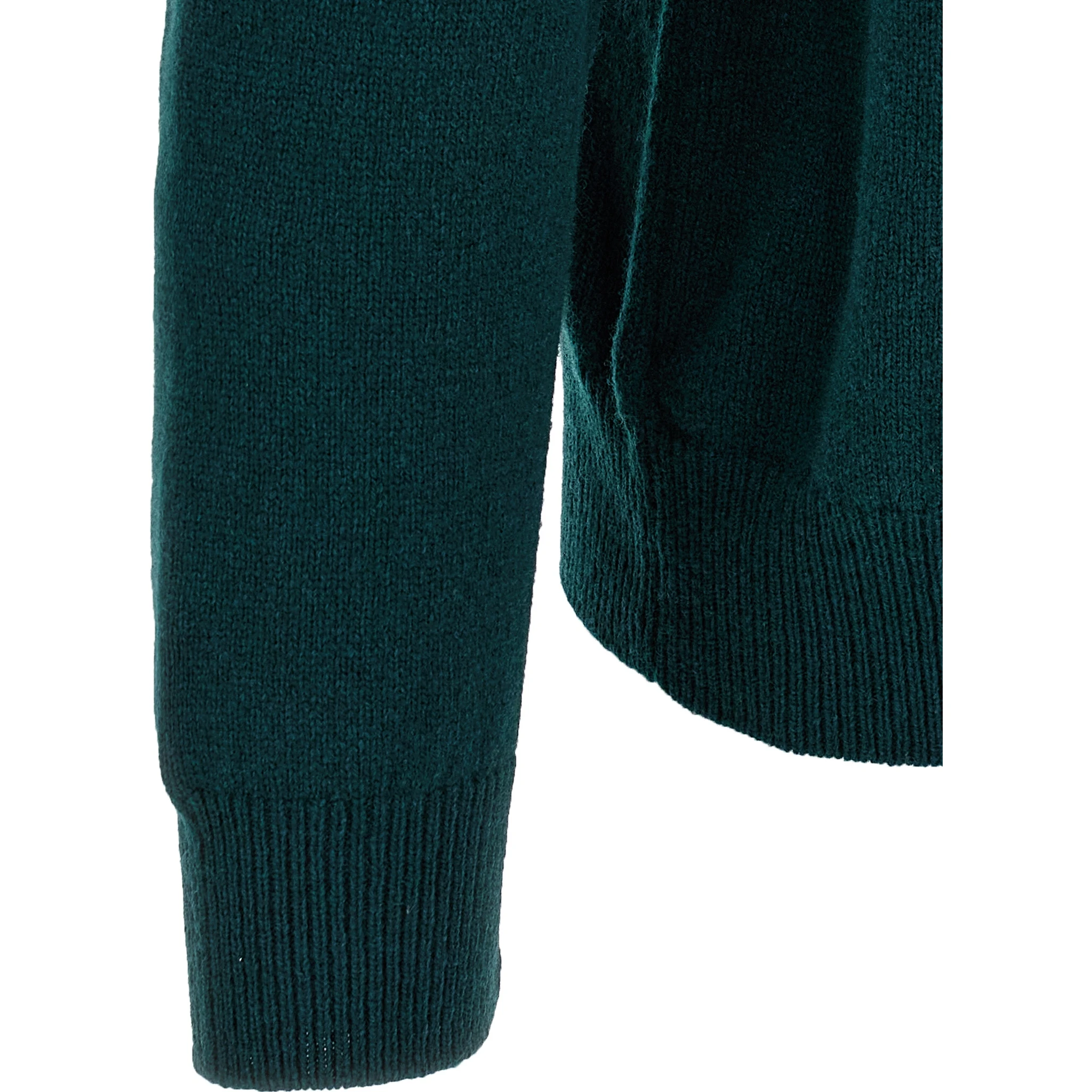 Bicolor Virgin Wool Cardigan