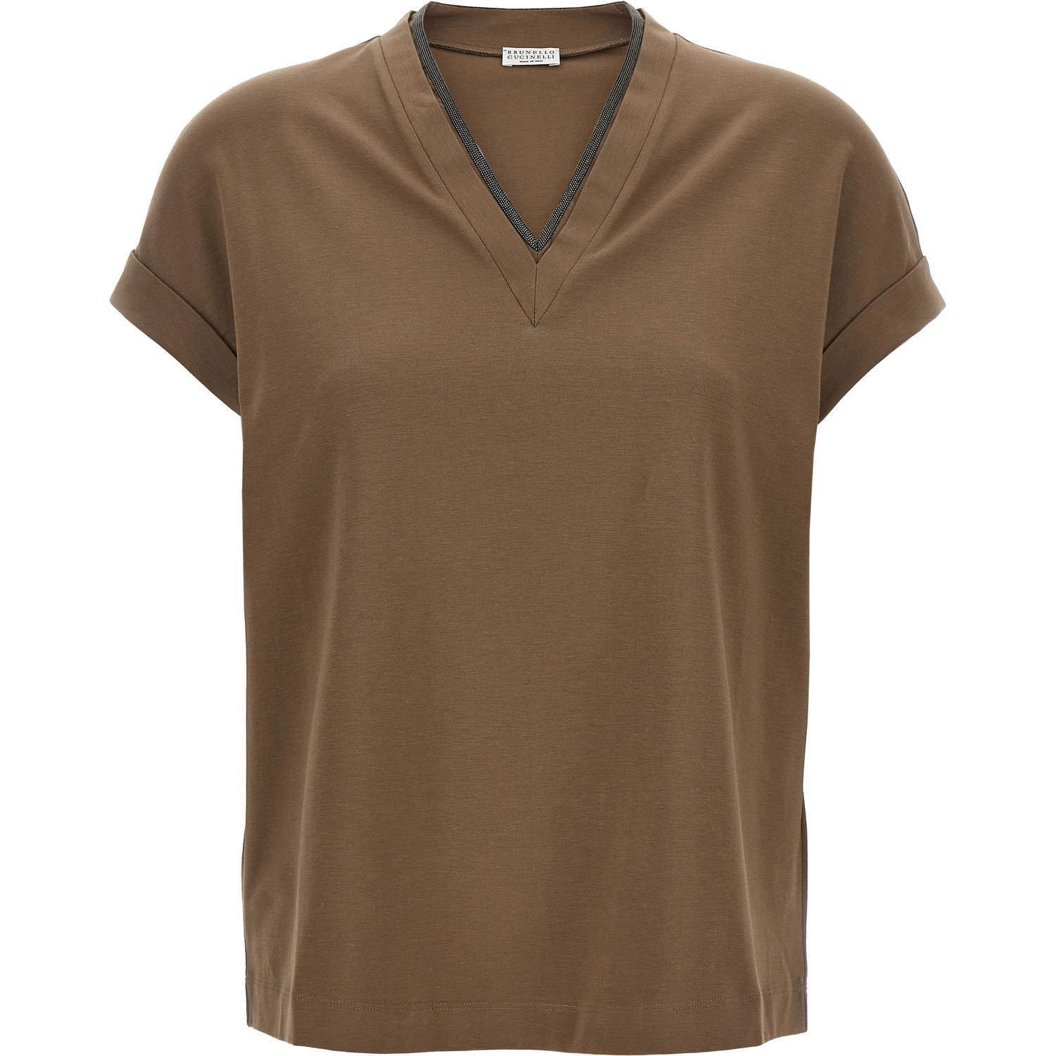 Brown Cotton T-Shirt
