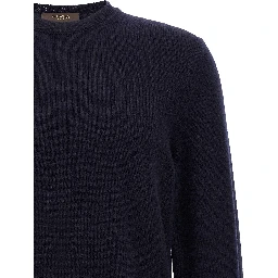 Blue Virgin Wool Cardigan