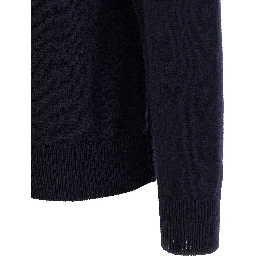 Blue Virgin Wool Cardigan