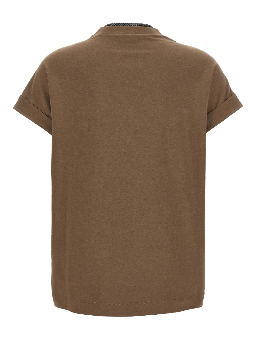 Brown Cotton T-Shirt