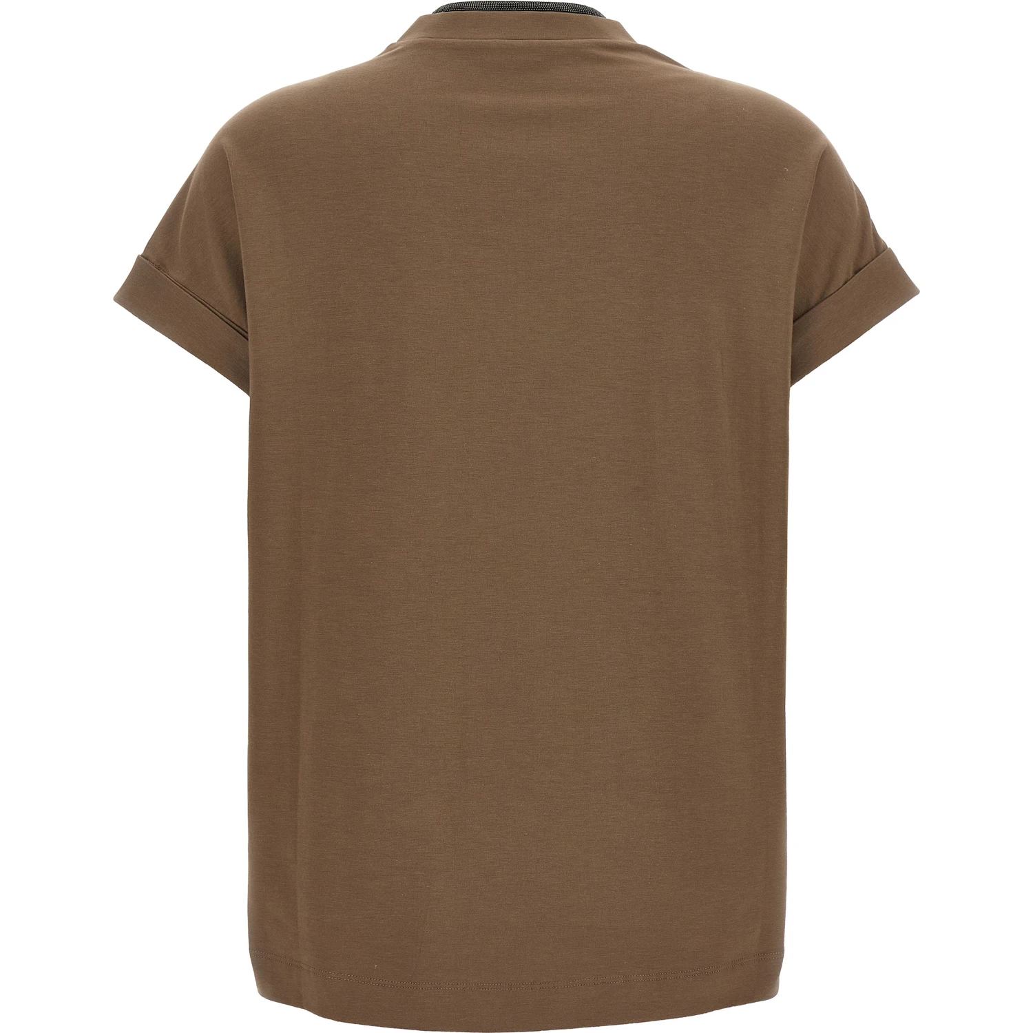Brown Cotton T-Shirt