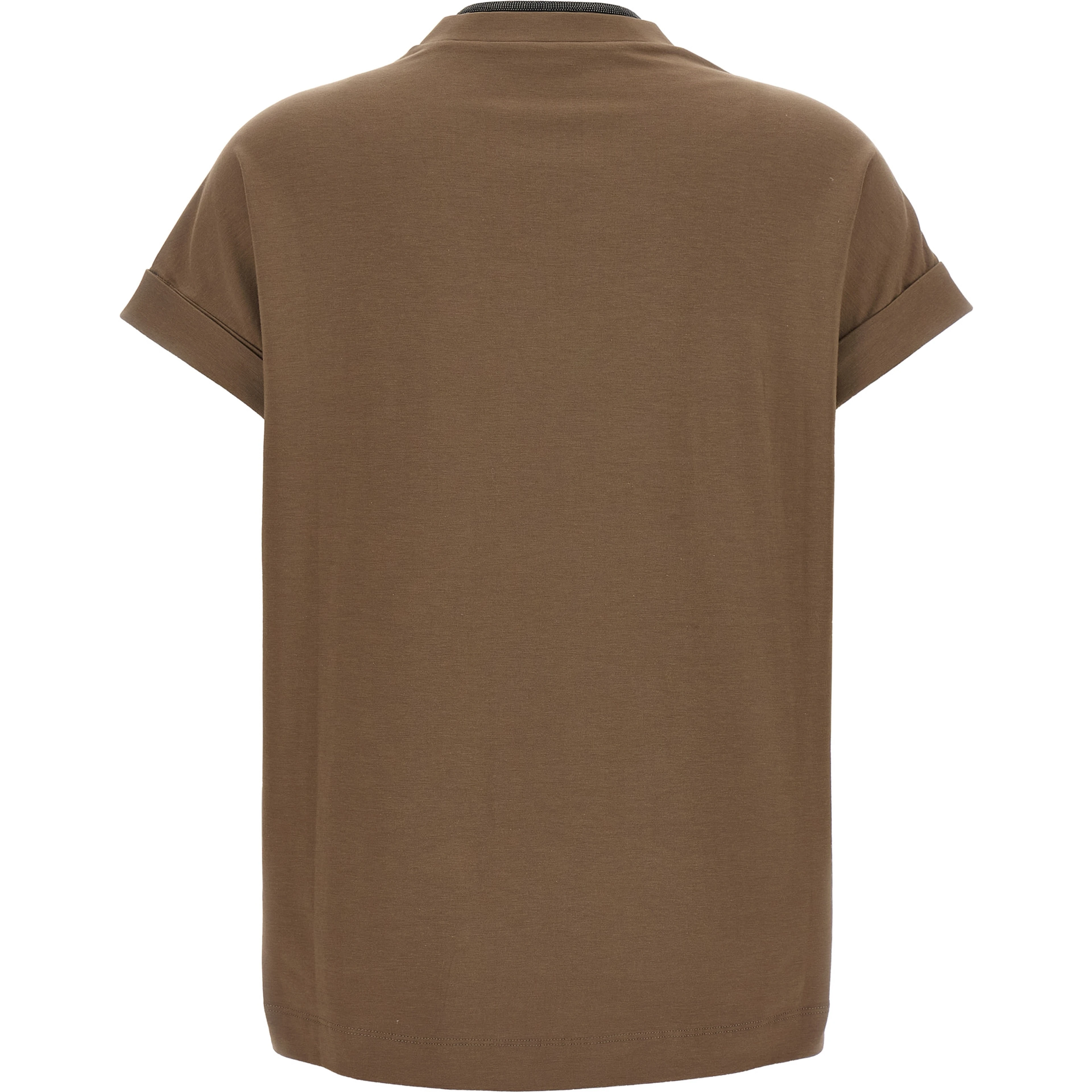 Brown Cotton T-Shirt