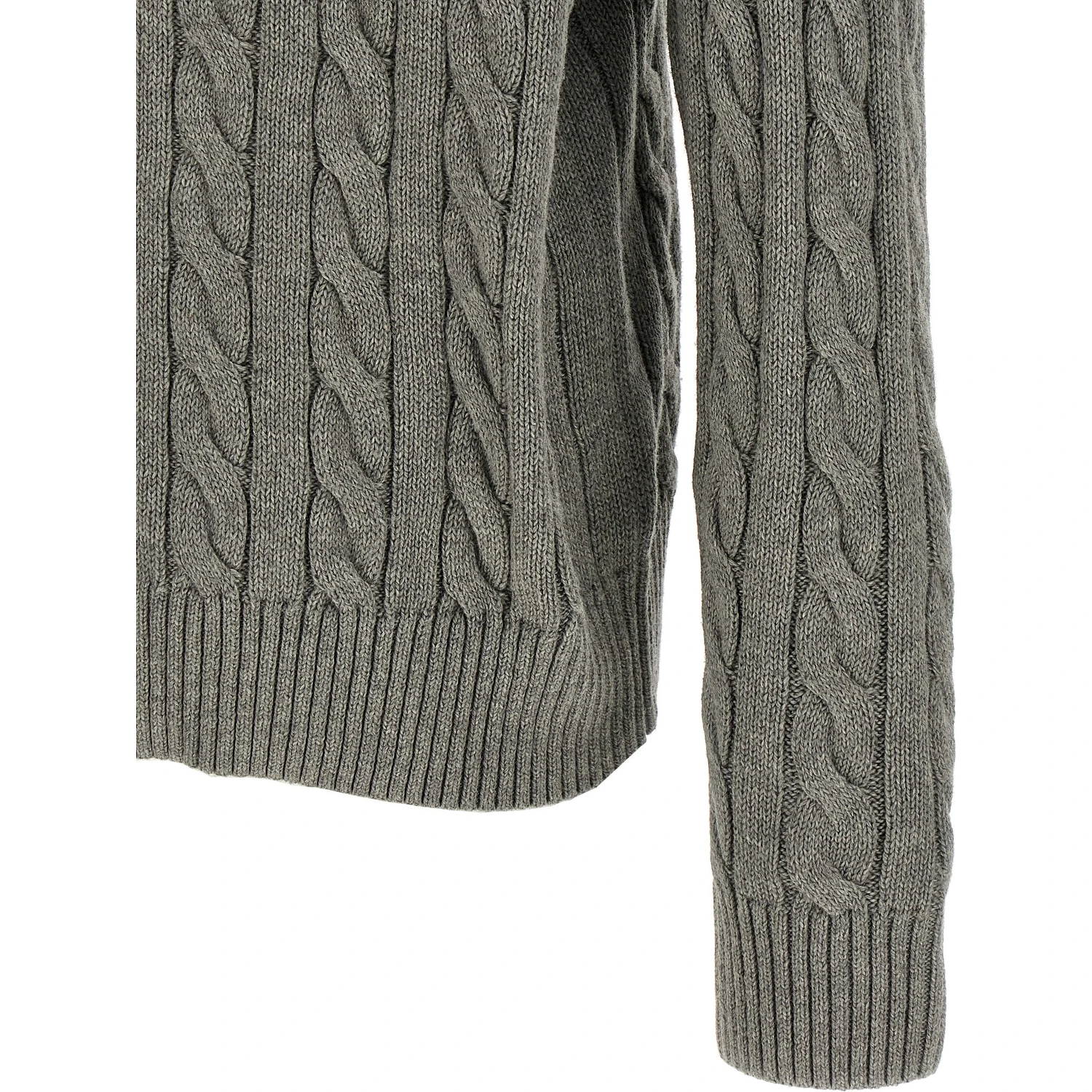 Gray Cotton Cardigan