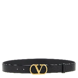 Black Calfskin Regular Belt