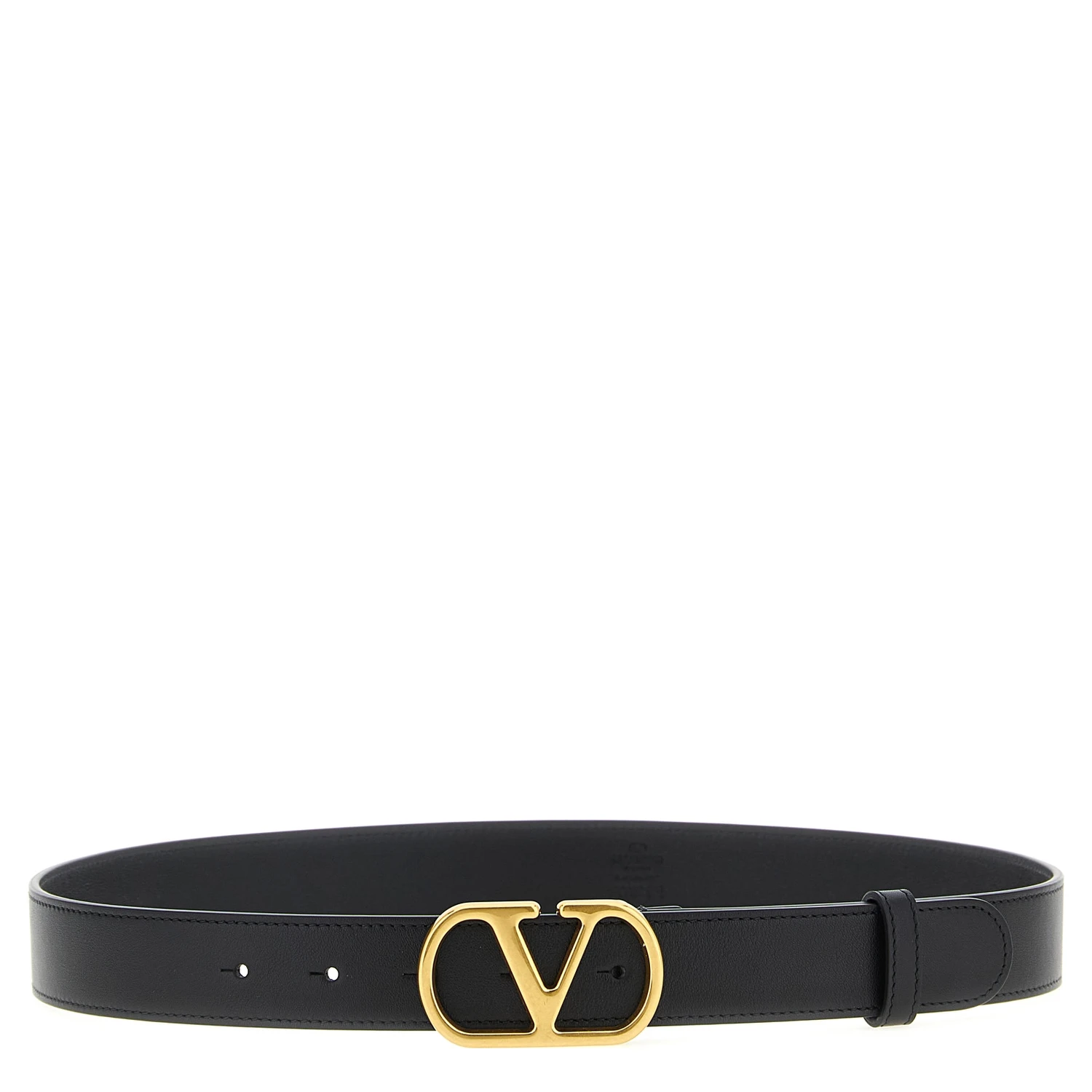 Black Calfskin Regular Belt