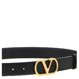Black Calfskin Regular Belt