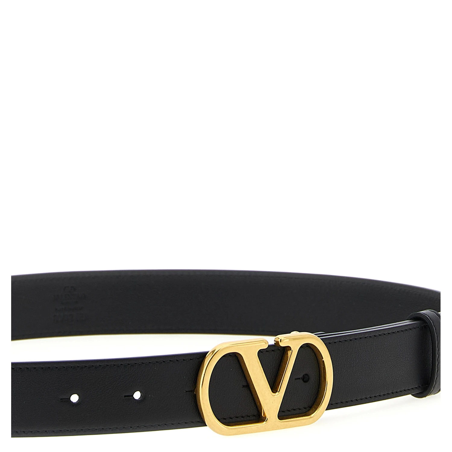 Black Calfskin Regular Belt