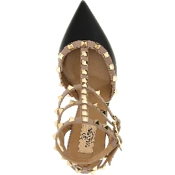 Multicolor Lamb Leather Mid Heel Pumps