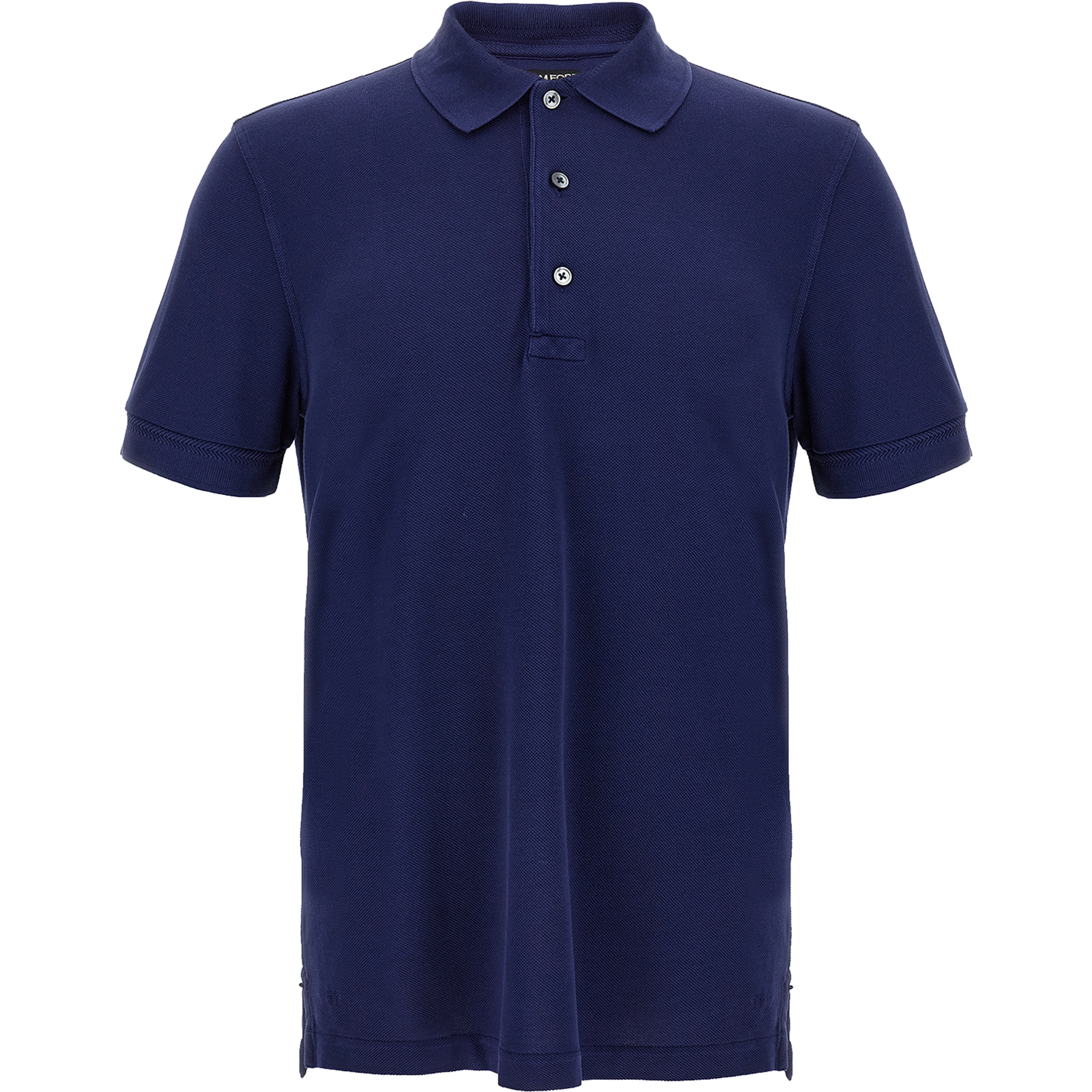 Blue Lyocell Polo Shirt