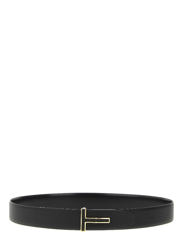 Black Calfskin Regular Belt