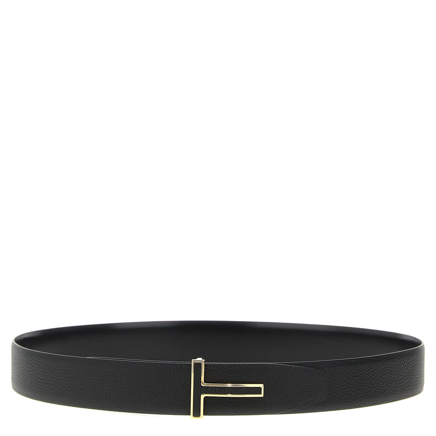 Black Calfskin Regular Belt