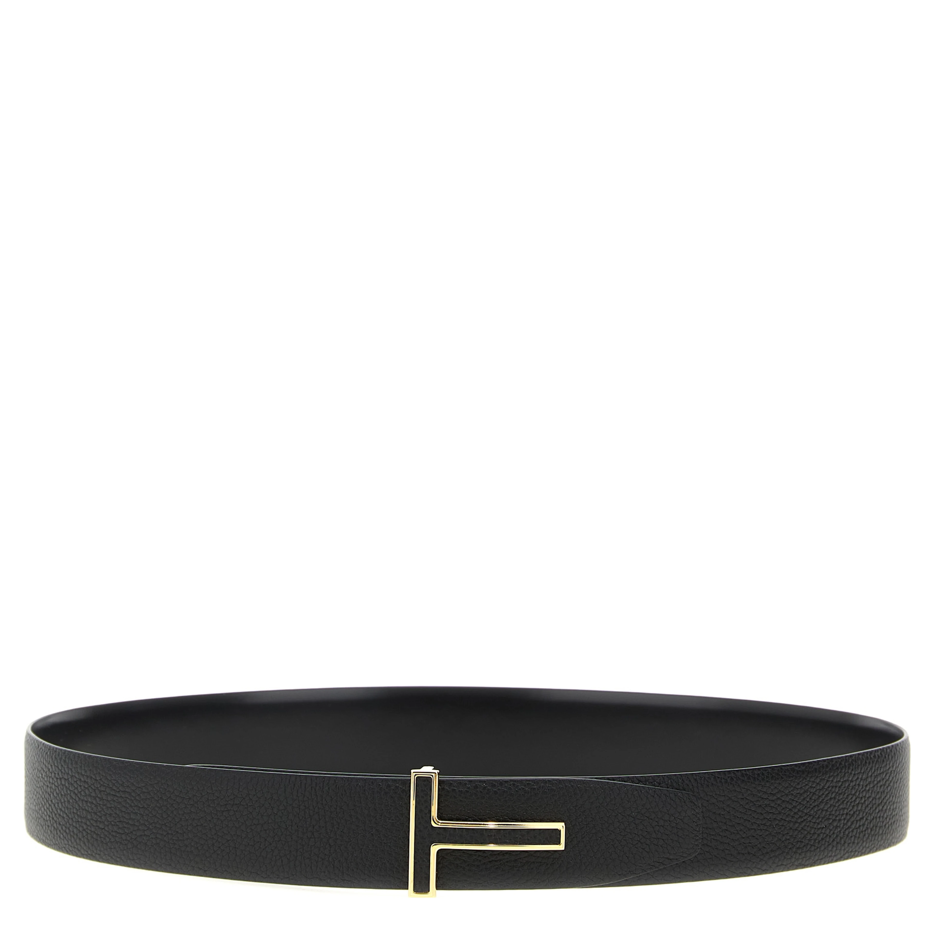 Black Calfskin Regular Belt