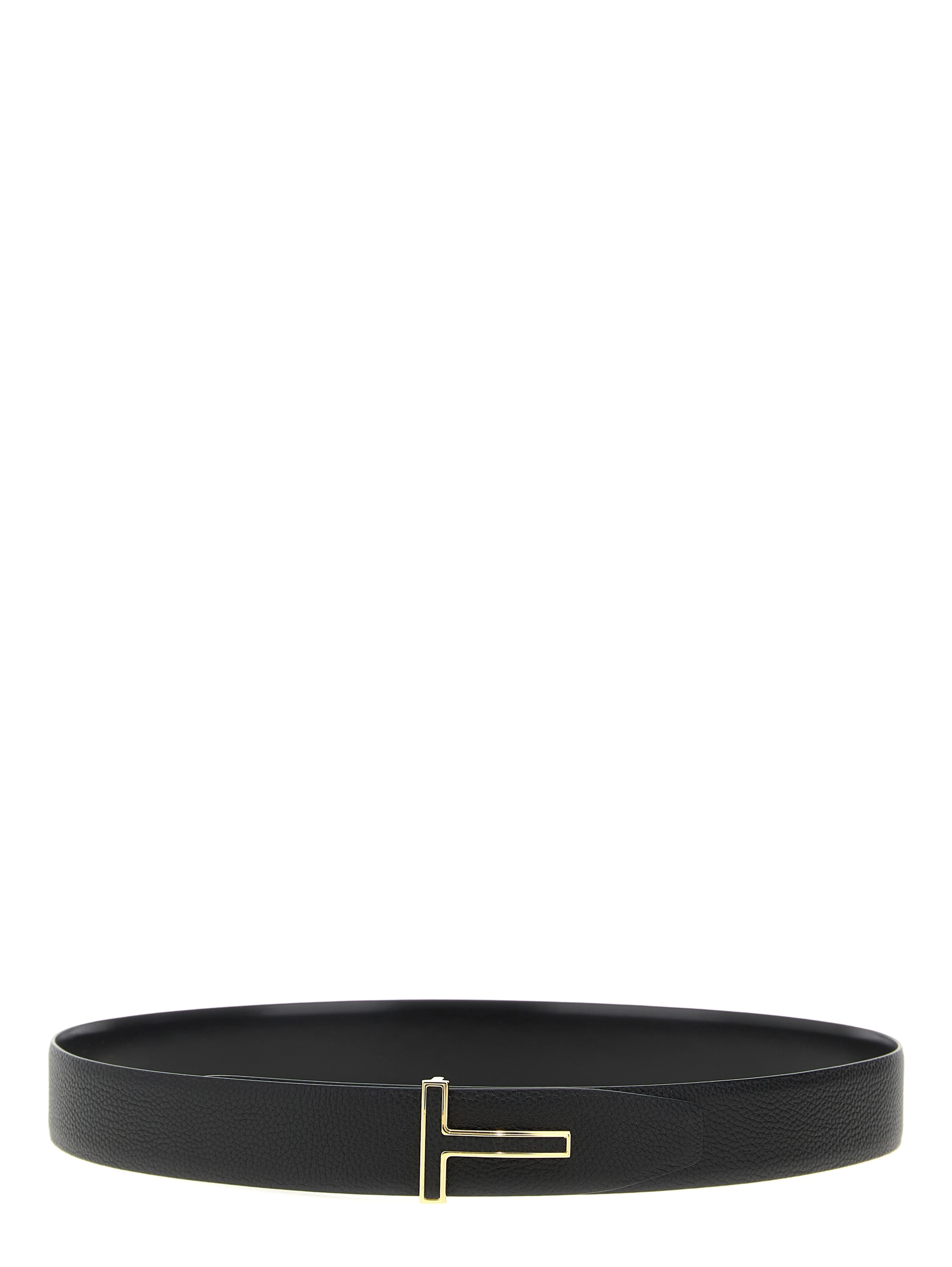 Black Calfskin Regular Belt