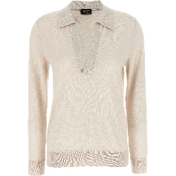 Beige Cashmere Polo Shirt