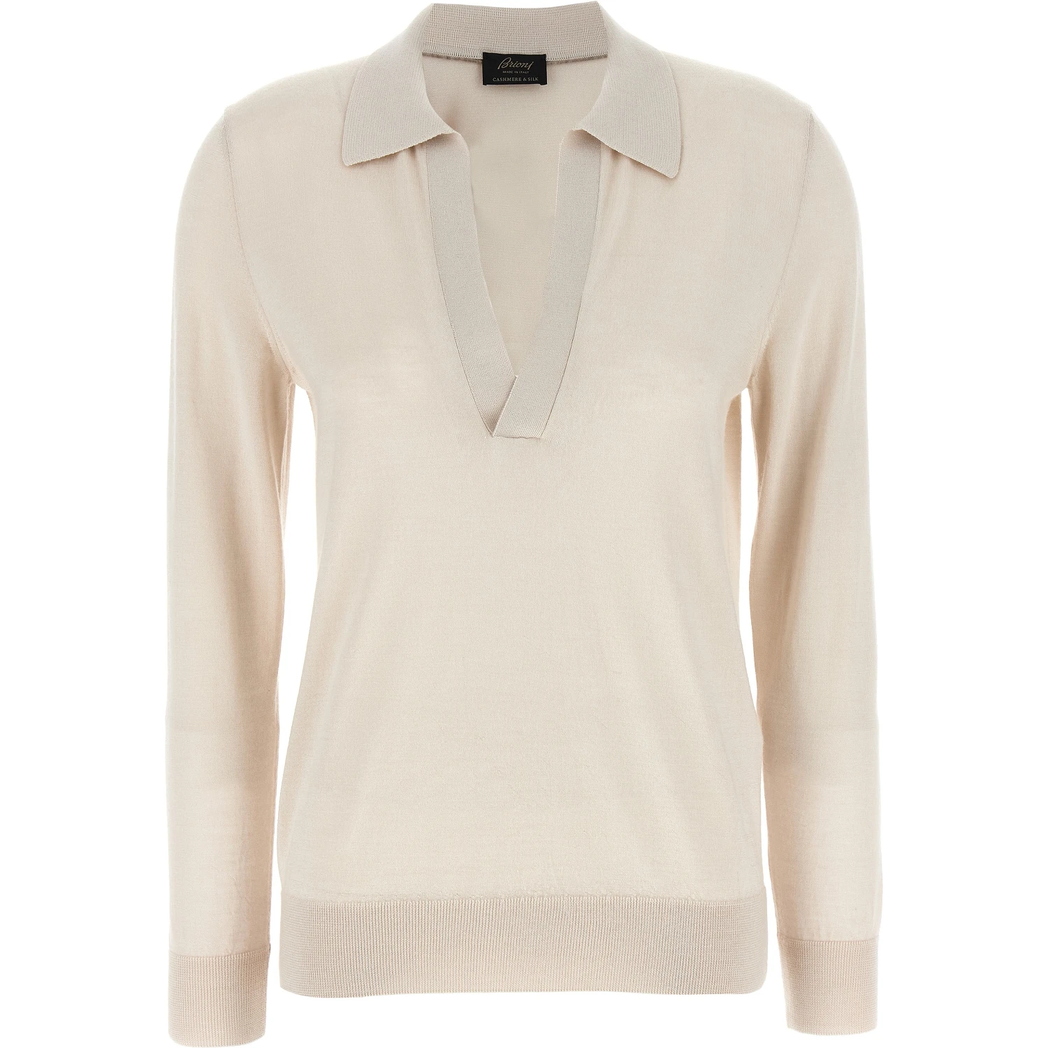 Beige Cashmere Polo Shirt