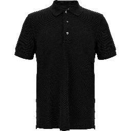 Black Lyocell Polo Shirt
