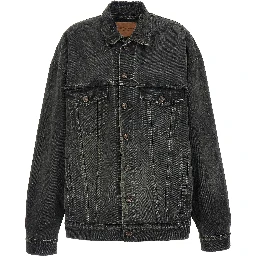 Gray Cotton Denim Jacket