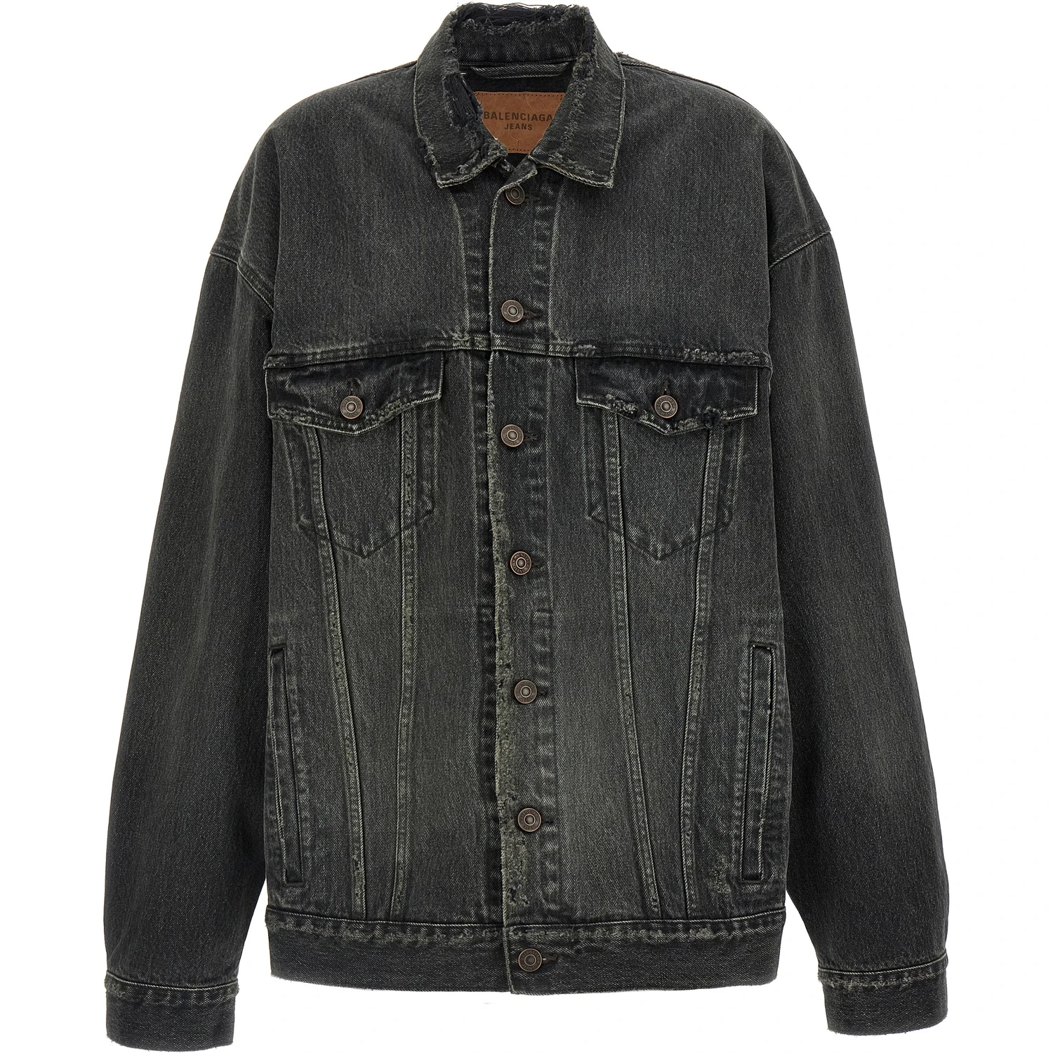 Gray Cotton Denim Jacket