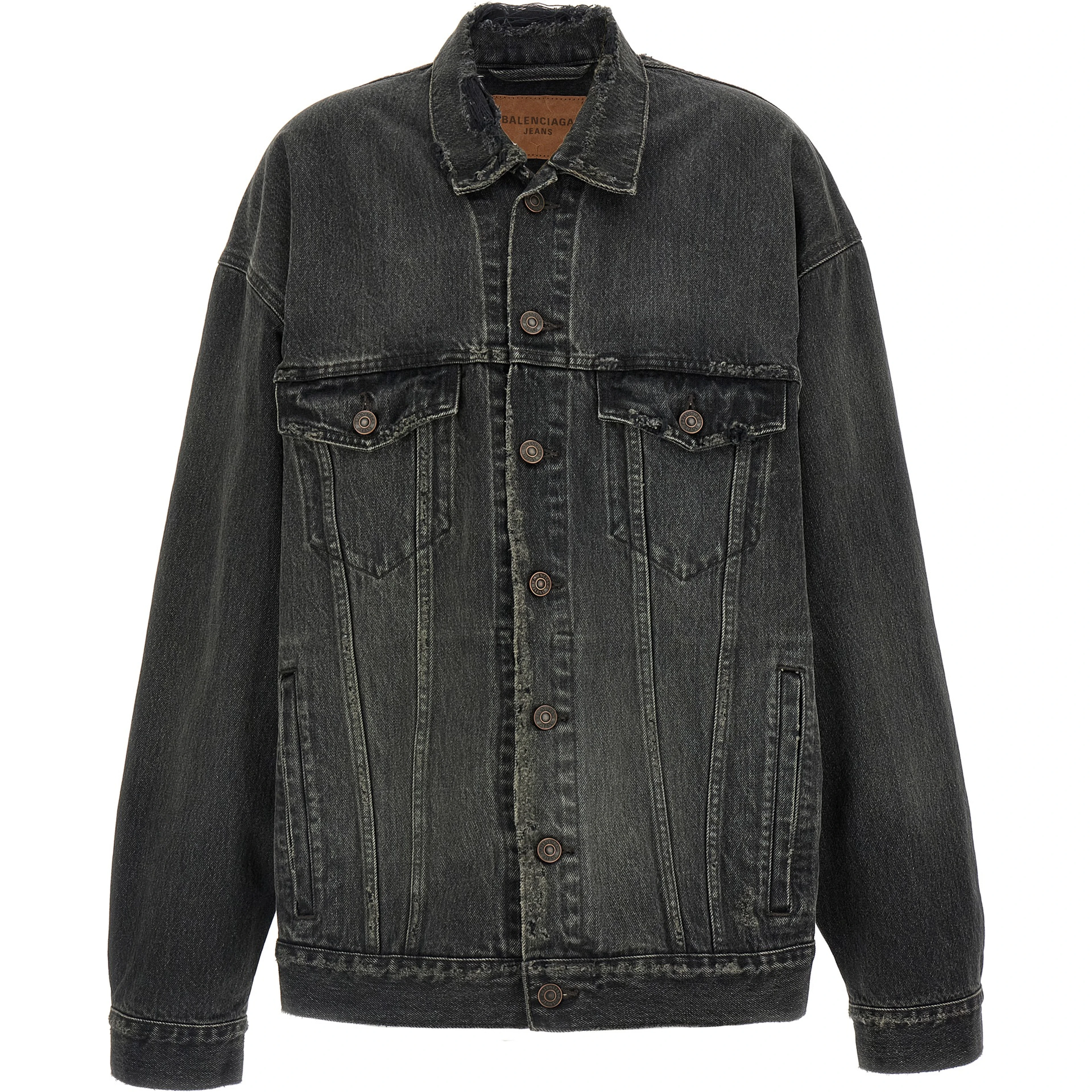 Gray Cotton Denim Jacket